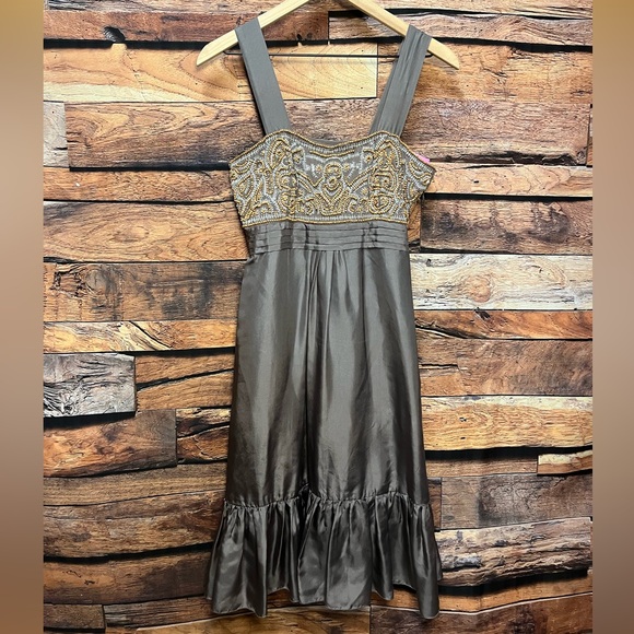 Nougat London Silk Beaded Midi Dress